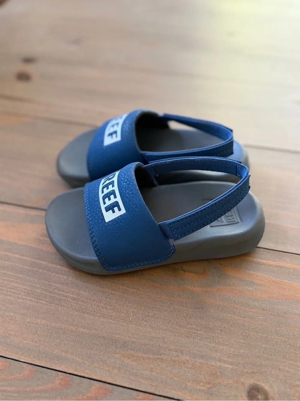 Reef Kids Blue Water-Friendly Little One Slides - Size 8